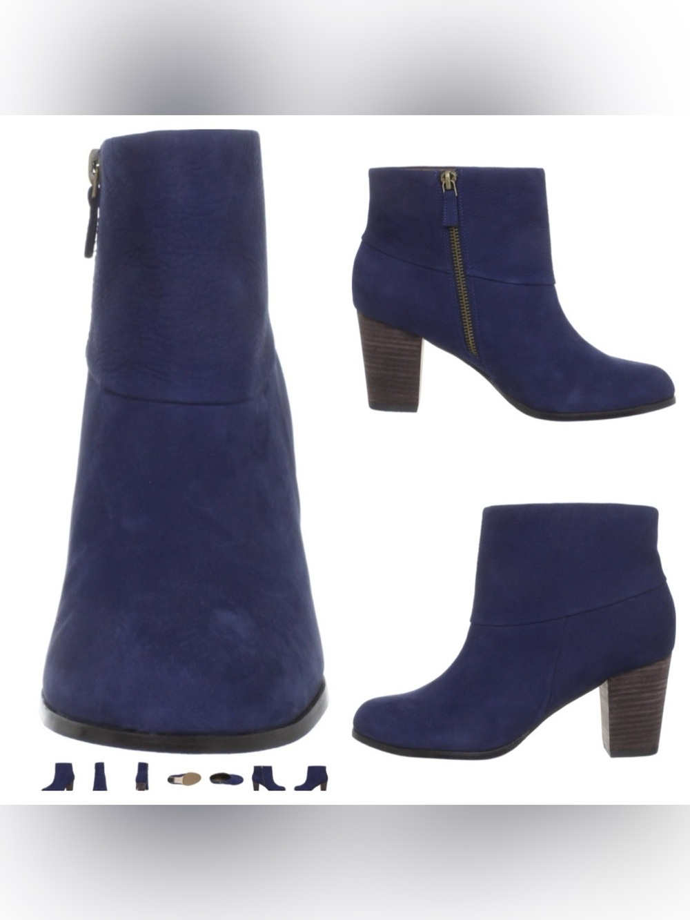 Cole Haan Women's Cassidy Ankle Boot Navy Leather size 9 B